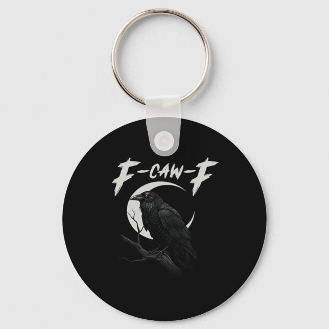 Funny Crow Essential Creative Casual Keychain (Front)