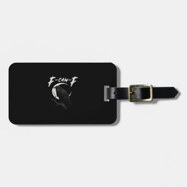 Funny Crow Essential Creative Casual Luggage Tag (Front Horizontal)