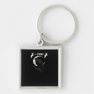 Funny Crow Essential Retro Classic Keychain