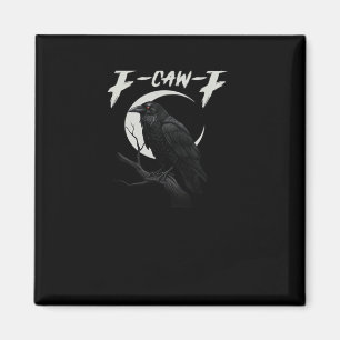 Funny Crow Essential Retro Classic Magnet