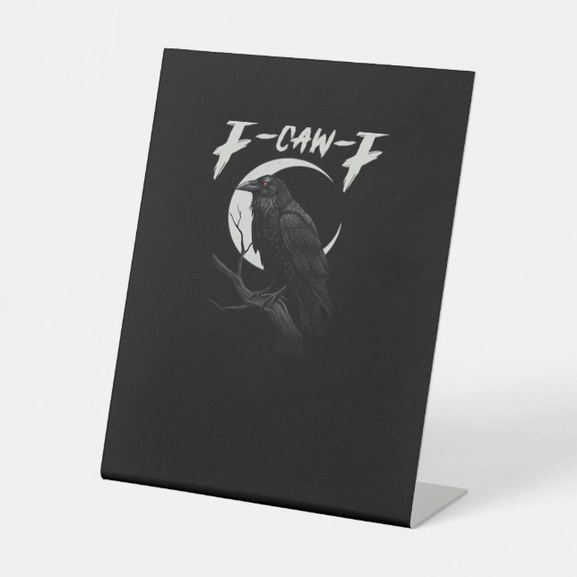Funny Crow Essential Retro Classic Pedestal Sign (Front)
