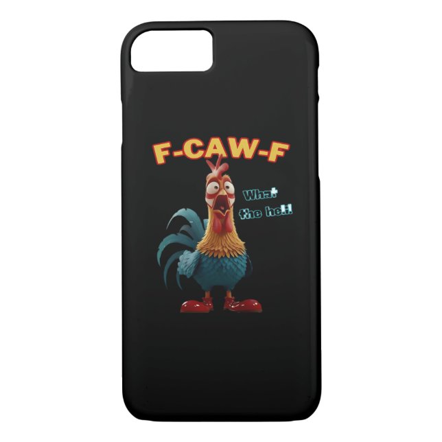 Funny Crow F-Caw-F Humour Gothic Case-Mate iPhone Case (Back)