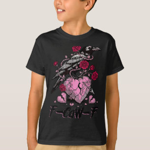 Funny Crow F-caw-f Valentines Day Black Bird Fcawf T-Shirt