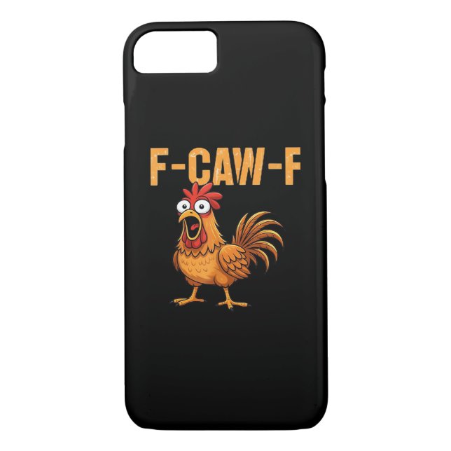 Funny Crow Humour Gothic F-Caw-F Case-Mate iPhone Case (Back)