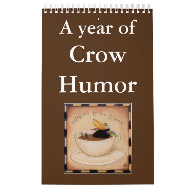 Funny crow illustrations calendar (Cover)