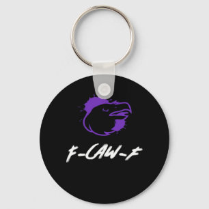 Funny Crow Logo F-Caw-F – Caws For Attention! Clas Keychain
