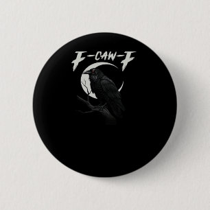 Funny Crow Retro Classic Style 2 Inch Round Button