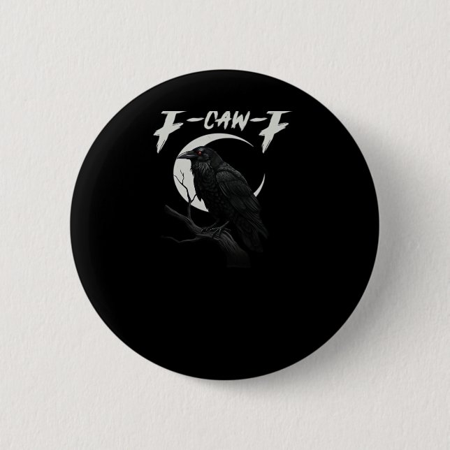 Funny Crow Retro Classic Style 2 Inch Round Button (Front)