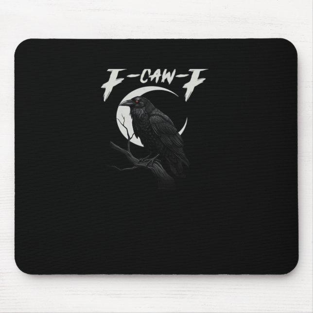 Funny Crow Retro Classic Style Mouse Pad (Front)