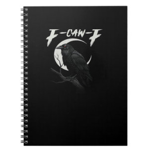 Funny Crow Retro Classic Style Notebook