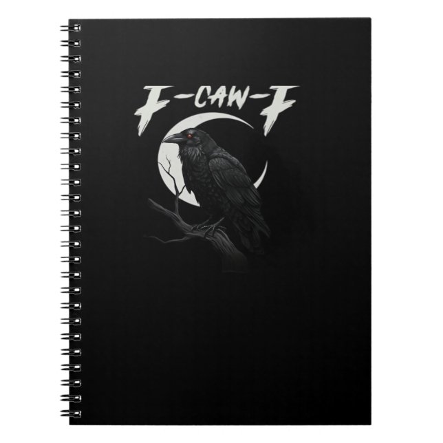 Funny Crow Retro Classic Style Notebook (Front)
