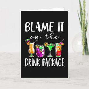 Funny Cruise 2025 Shirts Blame It On The Drink Pac Card