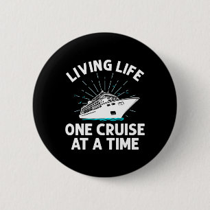 Funny Cruise Art Men Women Family Cruise Vacation  2 Inch Round Button
