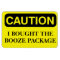 Funny Cruise Cabin Door Magnet - Booze Package