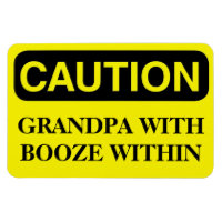 Funny Cruise Cabin Door Magnet - Grandpa Booze