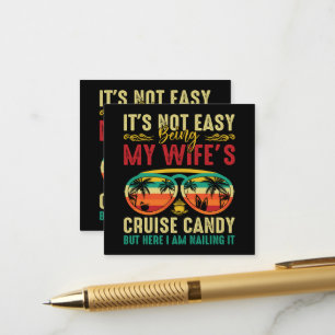 Funny Cruise Candy Husband Enclosure Card