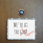 Funny Cruise Door Marker At the Gym Buffet Magnet<br><div class="desc">This design was created though digital art. It may be personalized in the area provide or customizing by choosing the click to customize further option and changing the name, initials or words. You may also change the text colour and style or delete the text for an image only design. Contact...</div>