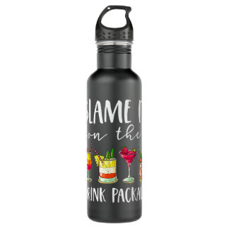 Funny Cruise Gifts Blame It On The Drink Package 710 Ml Water Bottle