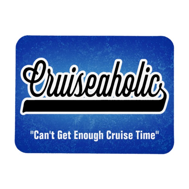 Funny Cruise Ship Addict Stateroom Cabin Door Sign Magnet (Horizontal)