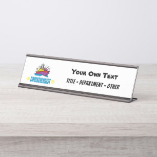 Funny Cruise Ship Desk Name Plate