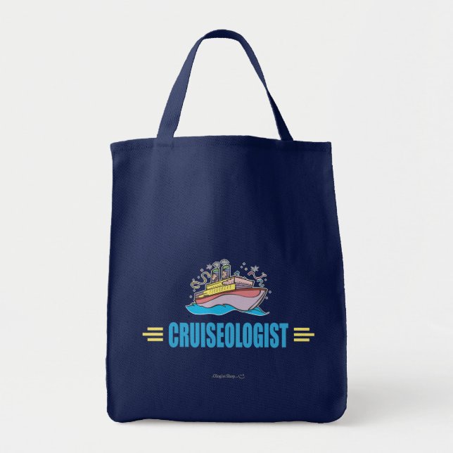 Funny Cruise Ship Tote Bag (Front)