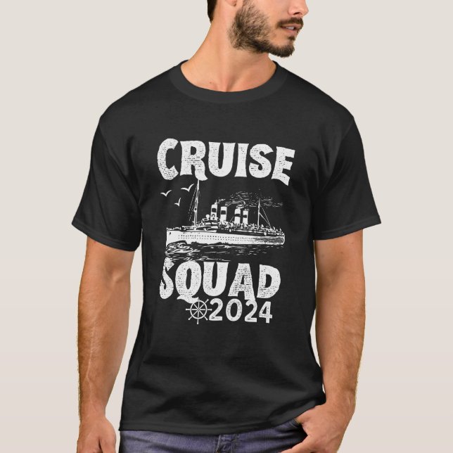 Funny Cruise Squad 2024 - Vacation Vintage T-Shirt (Front)