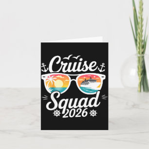 Funny Cruise Squad 2026 Summer Vacation Matching F Card