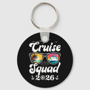 Funny Cruise Squad 2026 Summer Vacation Matching Keychain