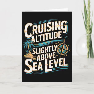 Funny Cruise Vacation Ocean Lovers Nautical Tropic Card