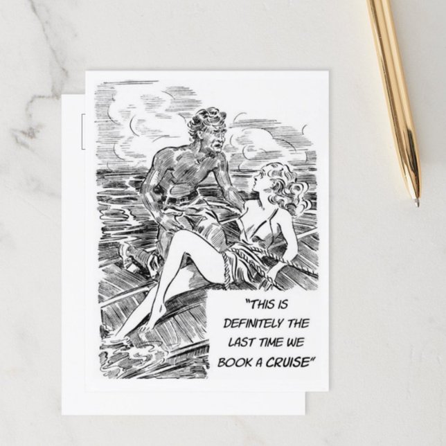 Funny Cruising Travel Carte postale (Cruising postcard)