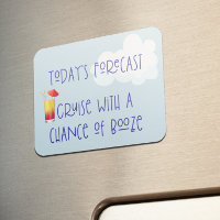 Funny Cruse Door Stateroom Magnet Drinks Cocktails
