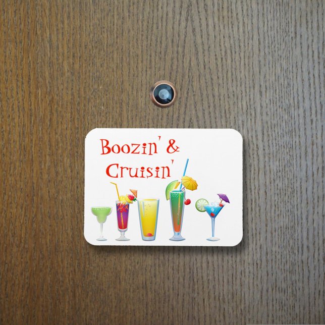 Funny Cruse Door Stateroom Magnet Drinks Cocktails (Creator Uploaded)