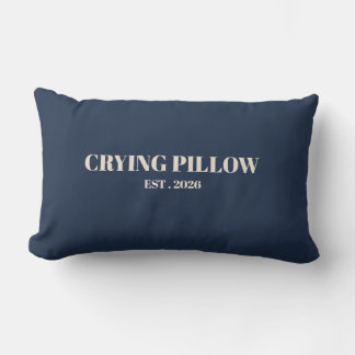 Funny Crying Pillow Est. 2026 Minimalist