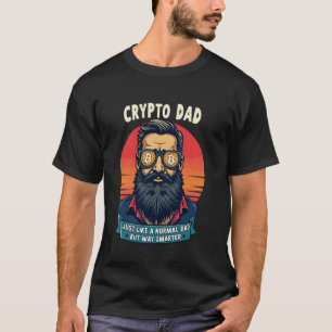 Funny Crypto Dad Gift for Bitcoin Blockchain Lover T-Shirt
