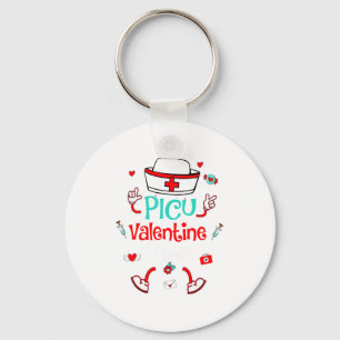 Funny Cu Valentines Day Nurse Crew Family Group  Keychain