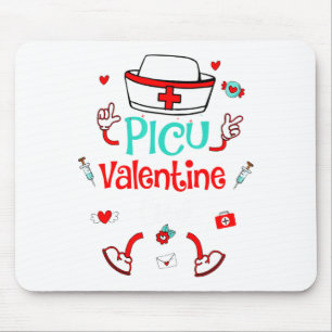 Funny Cu Valentines Day Nurse Crew Family Group  Mouse Pad