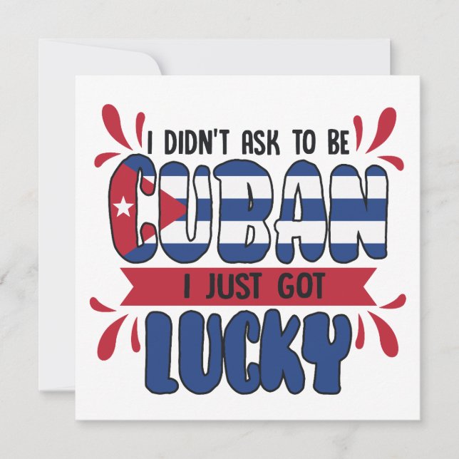 Funny Cuban Quote Cuba Flag  (Front)