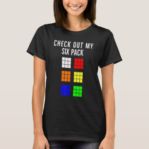 Funny Cuber Speed Cubing Check Out My Six Pack Mat T-Shirt