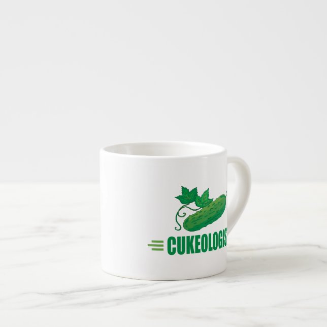 Funny Cucumber Espresso Cup (Front Right)