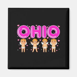 Funny Cud Ohio Midwestern Party O-h-i-o In Valenti Magnet