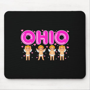 Funny Cud Ohio Midwestern Party O-h-i-o In Valenti Mouse Pad