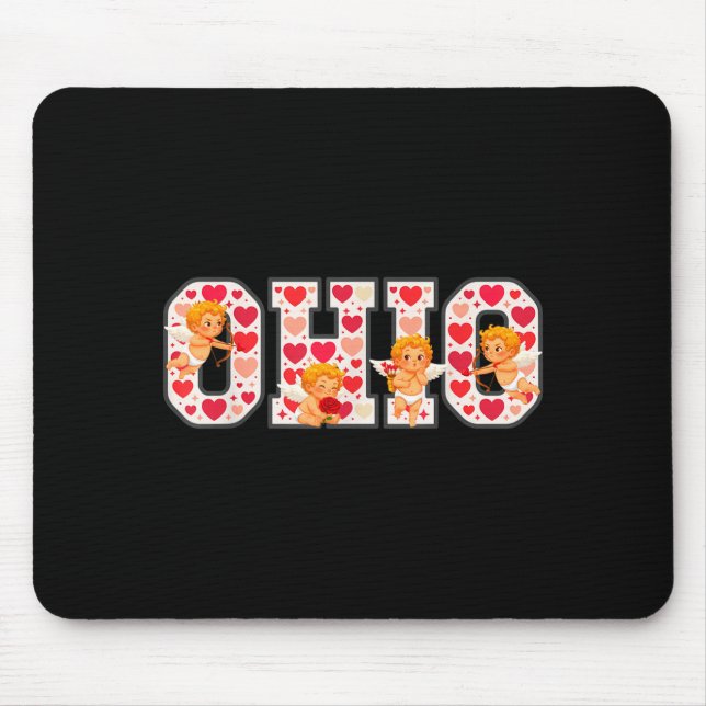 Funny Cud Ohio Midwestern Party O-h-i-o In Valenti Mouse Pad (Front)