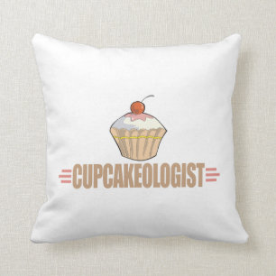 Funny Cupcake Throw Pillow