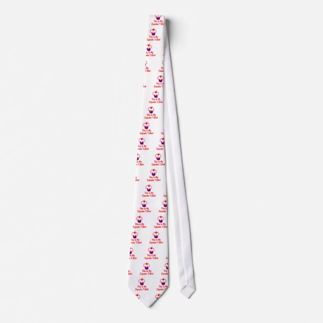 funny cupcake tie (Front)