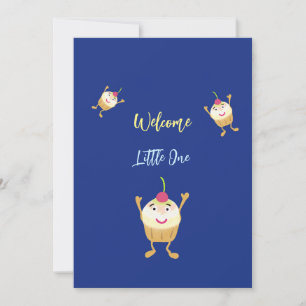 Funny cupcakes holiday card