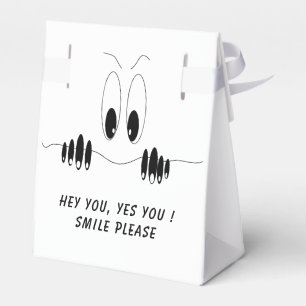 Funny Curiosity Eyes - Smile - Add Your Text/Colou Favor Box