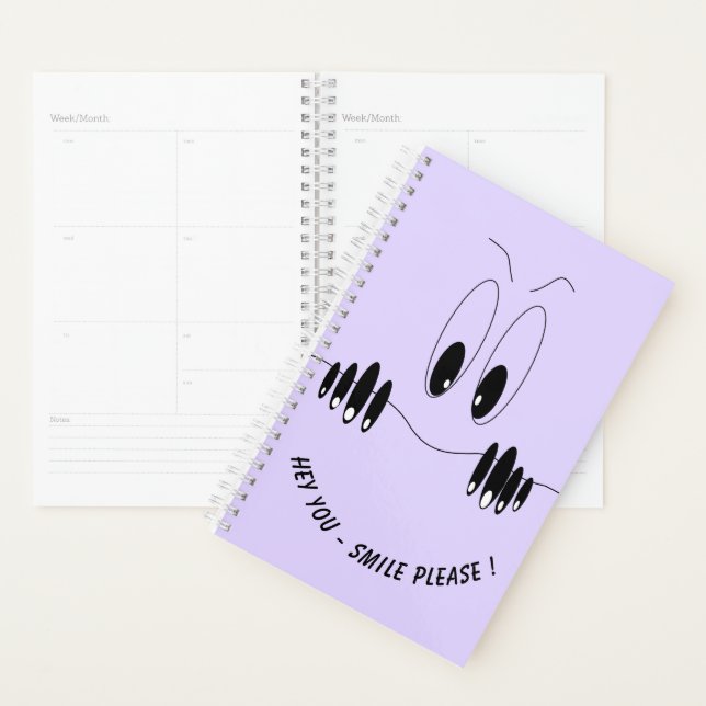 Funny Curiosity Eyes - Smile - Add Your Text/Colou Planner (Display)