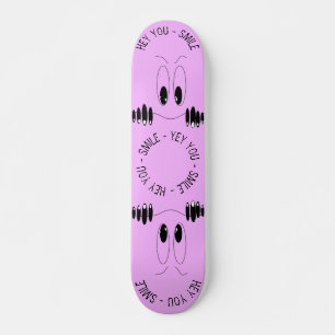 Funny Curiosity Eyes - Smile - Add Your Text/Colou Skateboard