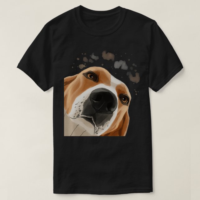 Funny Curious Dog Treeing Walker Coonhound Pullove T-Shirt (Design Front)