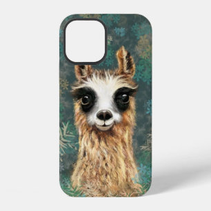 Funny Curious Llama iPhone Case